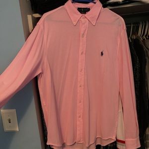 Ralph Lauren featherweight mesh button town shirt